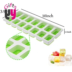 custom fancy silicone popsicle mold BPA free square ice cube mold