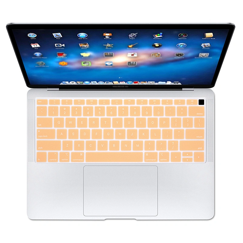 english laptop keyboard Silicone Keyboard Cover skin for MacBook Newest Air 13 Inch 2018 Release A1932 with Retina Display