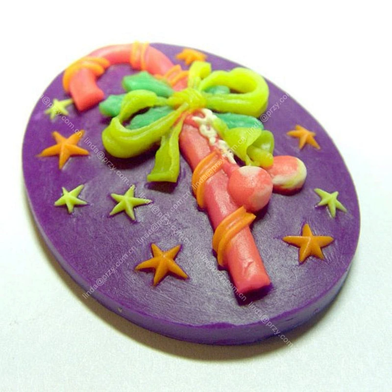 Fondant Christmas molds crutch fondant cake decoration mould Aroma stone Mold