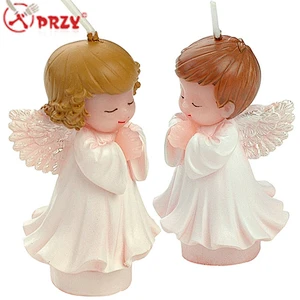 3D Boy Girl Angel Silicone Candle Mold Fondant Cake Decorating Mould Baby Silicone Soap Molds