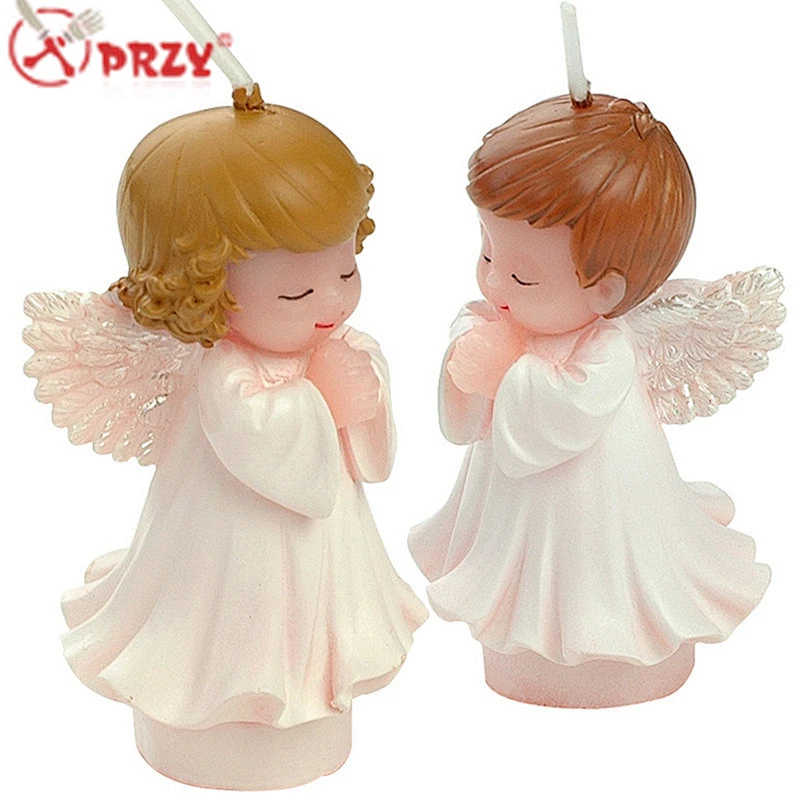 3D Boy Girl Angel Silicone Candle Mold Fondant Cake Decorating Mould Baby Silicone Soap Molds