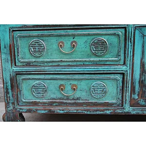 2017 Chinese carving colour TV cabinet sideboard