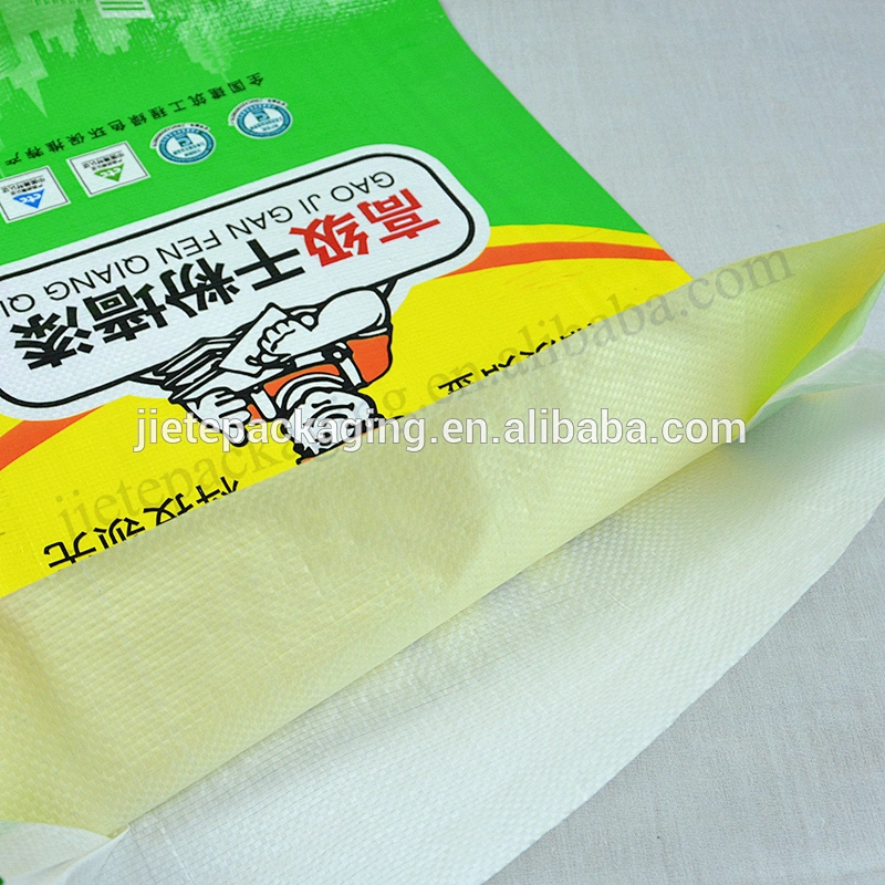 Building use moisture proof 20kg white plastic laminated pp woven cement industrial bag