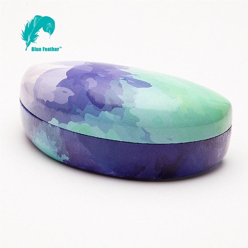 CMYK Printing Vibrant Watercolor Sunglasses Case for Outdoor Activities