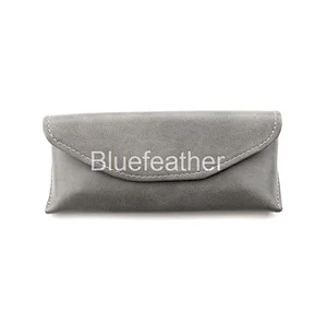 Unisex Style PU Leather Monocolor Sunglasses Case