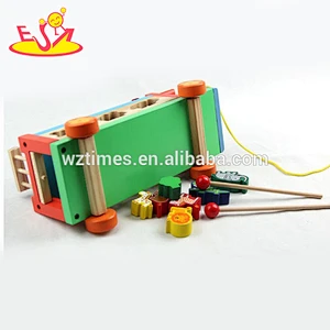 Heißer Verkauf 2018 scherzt hölzernes Spielzeugauto der hölzernen Spielzeugautoart und weisekinder hölzernes Spielzeugauto W04A214