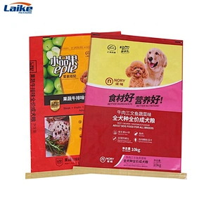 high quality laminated bopp adult dog feed woven bag for dog food