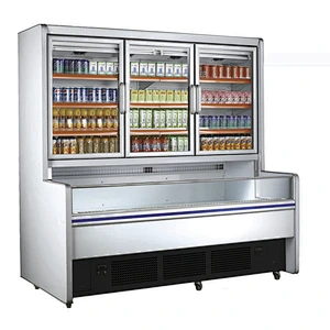 Commercial open display chiller for vegetable and fruit display in supermarket (SUNRRY SY-SVS2000S)