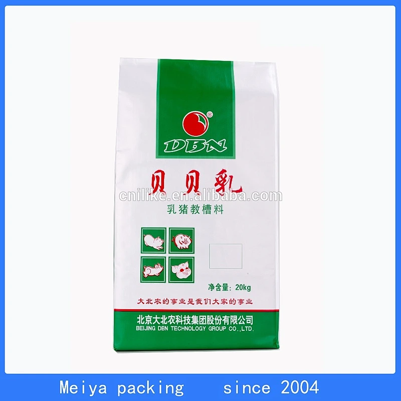 100 virgin material pp voven lamination pig Feed Bag 20kg