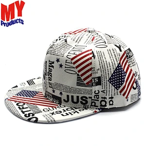 Custom USA Embroidered Flag American Design Hip Hop Hat Snapback Baseball Cap