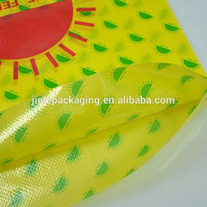 Laminated durable plastic pp woven printed polypropylene bags for rice, candy, feed, sand, fertilizer