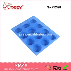 PR528 Flexible 12 Round Bars Silicone Mold,Silicone Soap Mold,Handmade Soap Mould