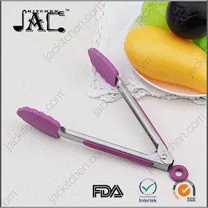 Convenient Stainless Steel Pp Functionl Salad Tongs
