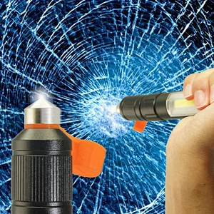2018 Portable Car Repair Outdoor Work Lights with Emergency Hammer Aluminium Flashlight COB Light