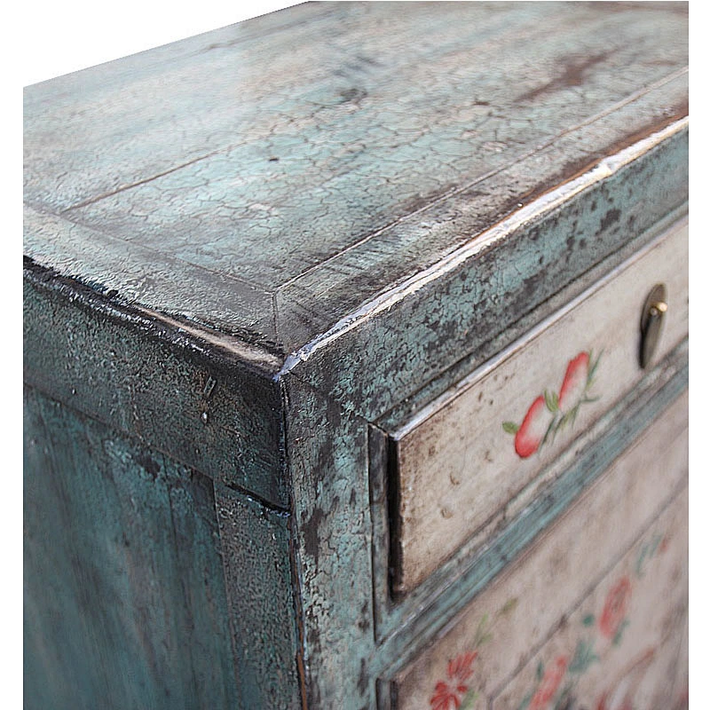 oriental distressed painted furniture for stores use