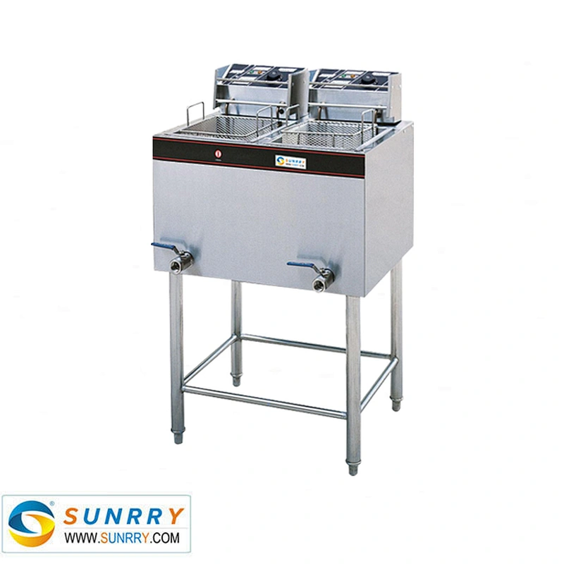 Double commercial deep plantain chips fryer and industrial chicken fryer (SY-FF28 SUNRRY)