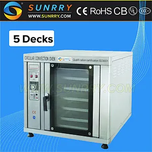 Commercial bakery equipment high efficiency 5 trays convection automatic hamburger flat bread making machine