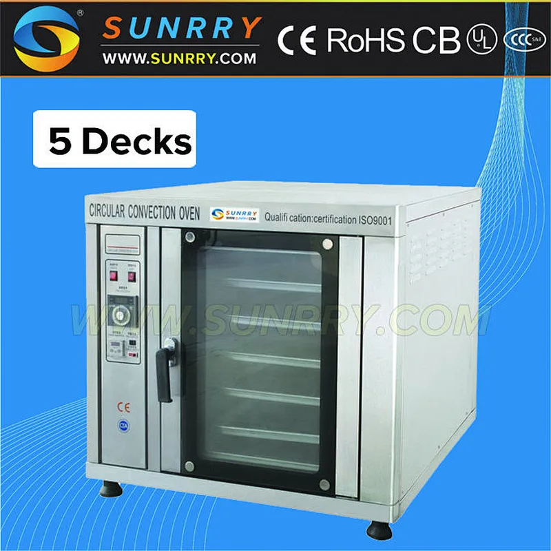 Commercial bakery equipment high efficiency 5 trays convection automatic hamburger flat bread making machine