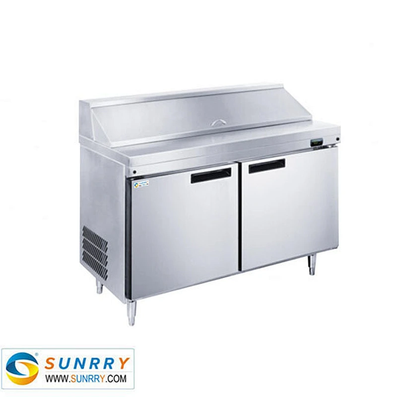 Commercial salad bar and buffet cooler/pizza prep table