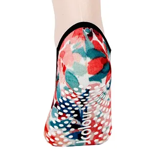 Women Yoga Non Slip Anti Skid Breathable Invisible Print No Show Socks