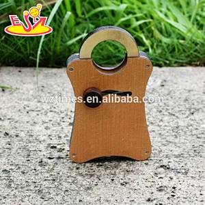 2018 wholesale baby wooden toy lock educational kids wooden toy lock top fashion children wooden toy lock W02A168