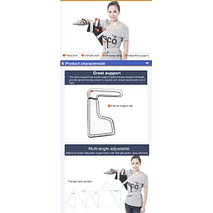 Medical shoulder abduction brace for arm support