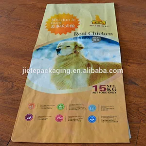 Plastic animal,dog feed bag 15kg pp woven packaging bag