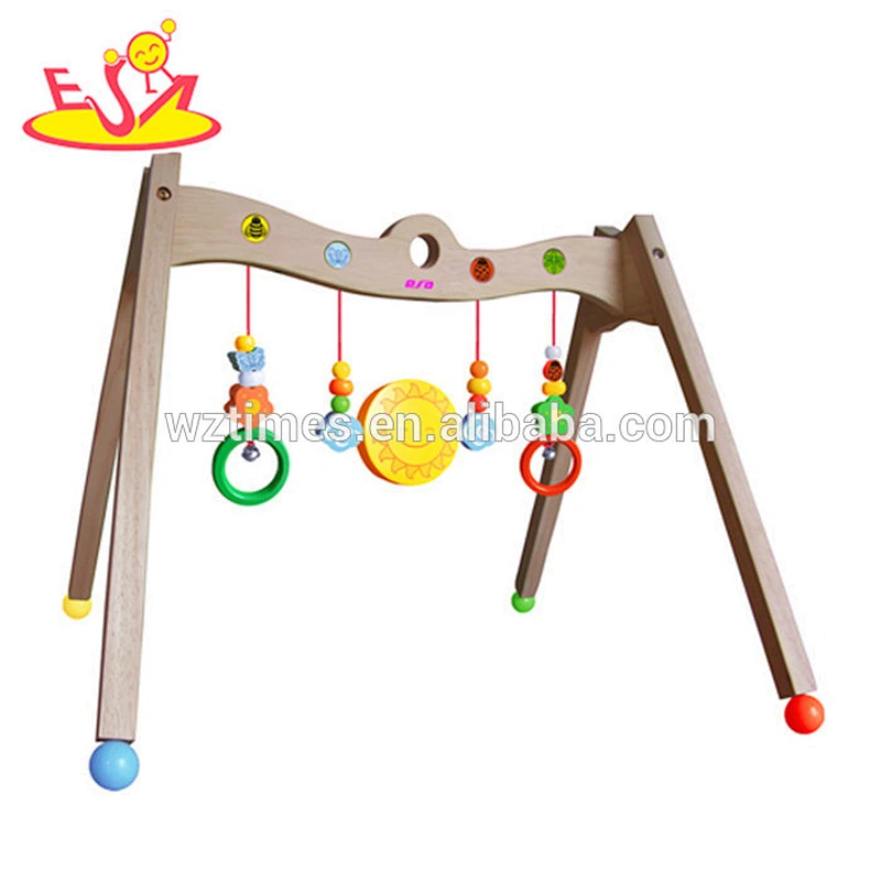Wholesale useful wooden musical rattle toy baby activity gym used in baby's cradle WJ278238