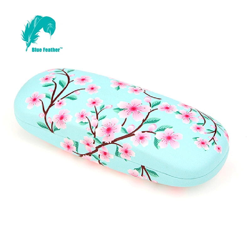 Elegant Printed Floral Hard  Eyeglasses Case for Daily Use