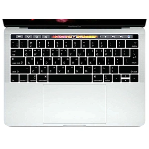 custom silicone keyboard cover korean keyboard skin for macbook pro 13 inch touch bar keyboard skin english laptop