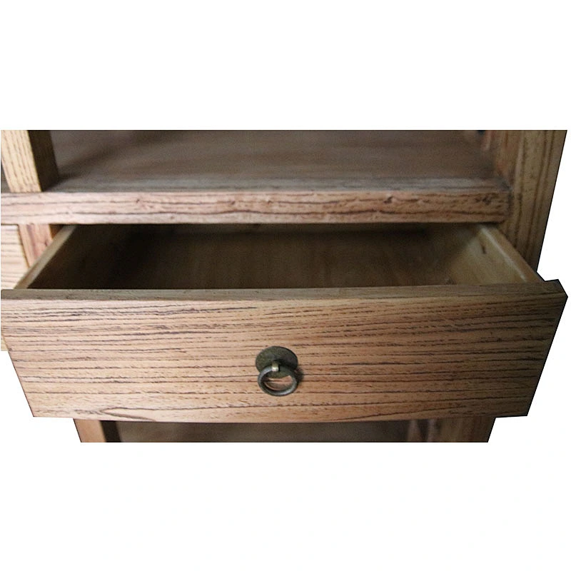 wholesale rustic reclaimed wooden storage bookcase, study room furniture