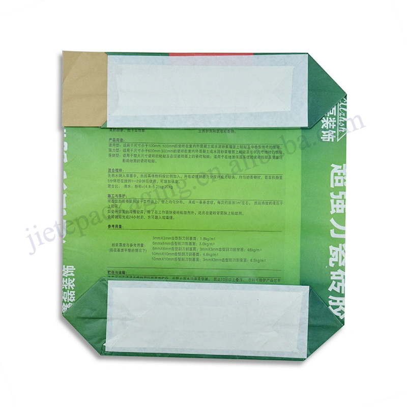 Customized cheap 20kg kraft paper cement packaging bag