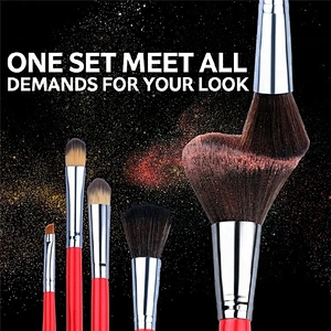 High Quality 10pcs Mini Portable Travel Makeup Brush Set With Make Up Brush Pouch