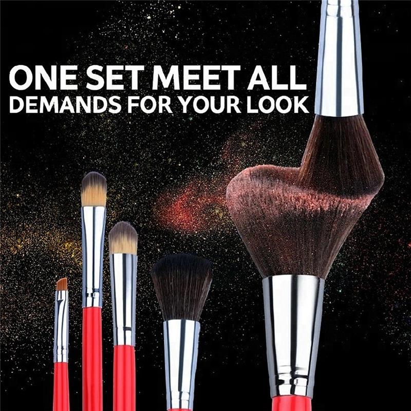 High Quality 10pcs Mini Portable Travel Makeup Brush Set With Make Up Brush Pouch