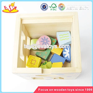 wholesale cheap children wooden educational toys funny shape blocks kids wooden educational toys W12D067