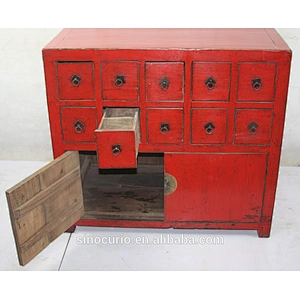 Tibetan hand painting cabinet /Reclaimed wood furniture/ Chinese antique furniture
