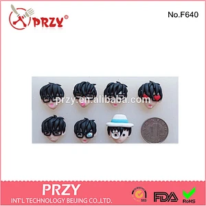 F640 PRZY face silicone modelling cake decorations / silicone mold for cake decorations