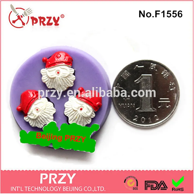 Model F1556 christmas series cupcake silicone cake pop molds for sale