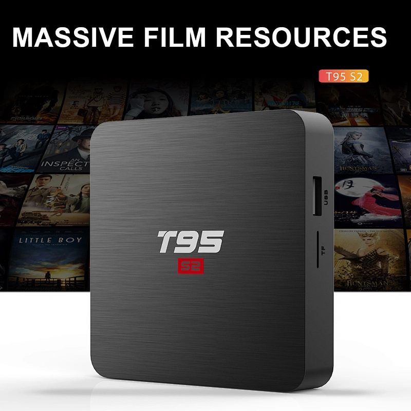 New Design T95S2 Global Version Android 7.1 TV BOX Smart Set-top 4K HD Wifi Media Player International Tvbox