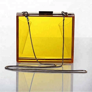 2016 Fashion clear acrylic clutch bag evening bag