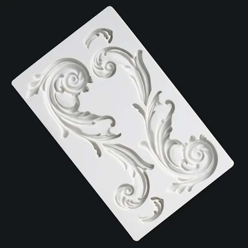 European series embossed border trimming chocolate mold fondant cake craft silicone mould