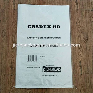 High quality white plastic bopp laminated pp woven detergent packaging bag with lining for chemical and tile adhesive