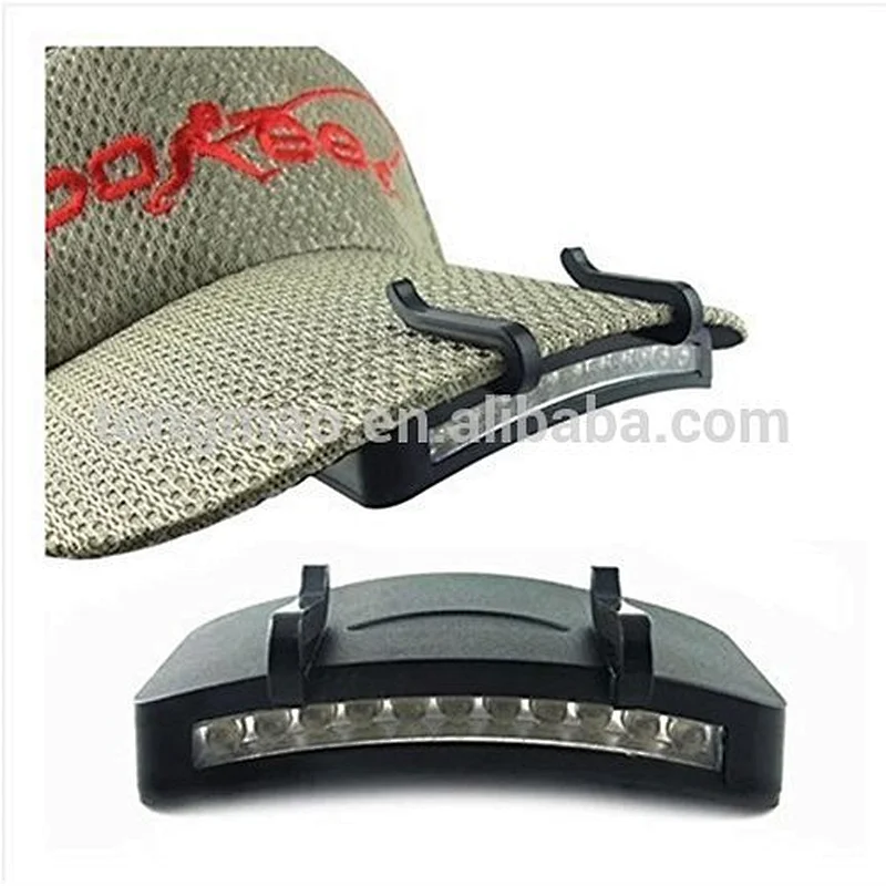 Cycling Hiking LED Light Lamp Baseball Cap Clip-on hat