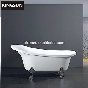 Modern bathroom child size copper clawfoot tin bath tub faucets