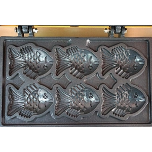 Most popular electric taiyaki cake machine maker with big mouth for sale