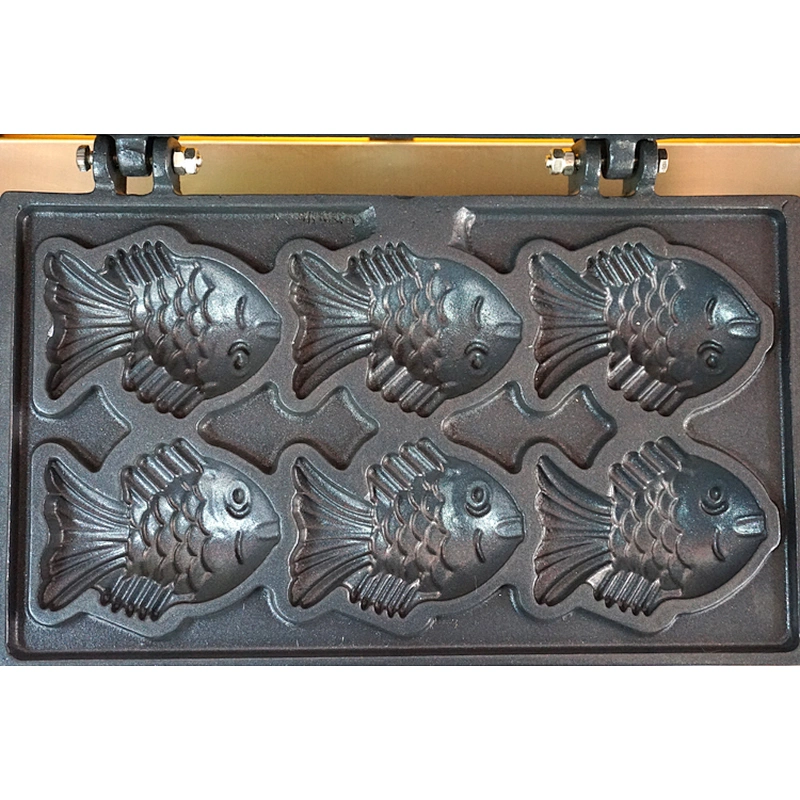 Most popular electric taiyaki cake machine maker with big mouth for sale