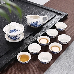 Customized cup graceful floral porcelain drinking set for home