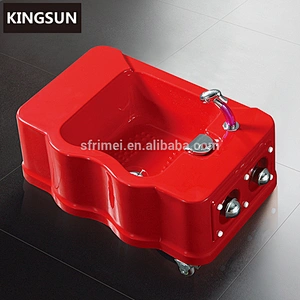 Salon Foot Spa Equipment Spa Pedicure Tub Red Foot Tub