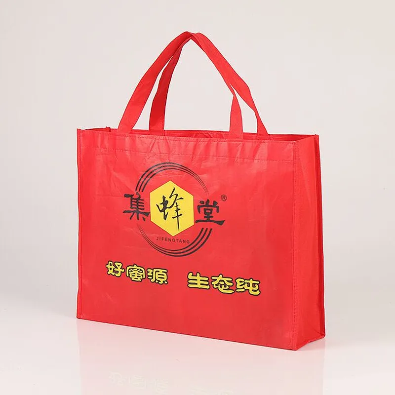 Top sale custom red non-woven bag belt handle for honey packaging