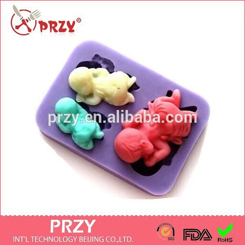 Baby fondant decorating silicone mold